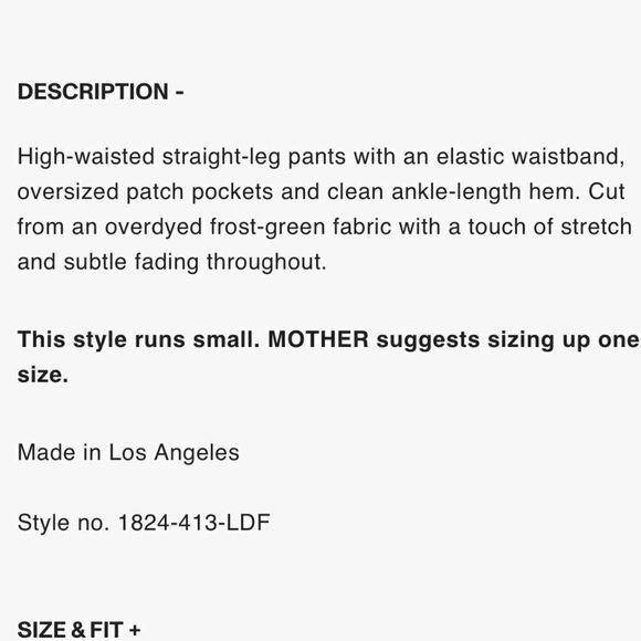 MOTHER The Springy Ankle Pant in Loden Frost Size 25 - Picture 14 of 15